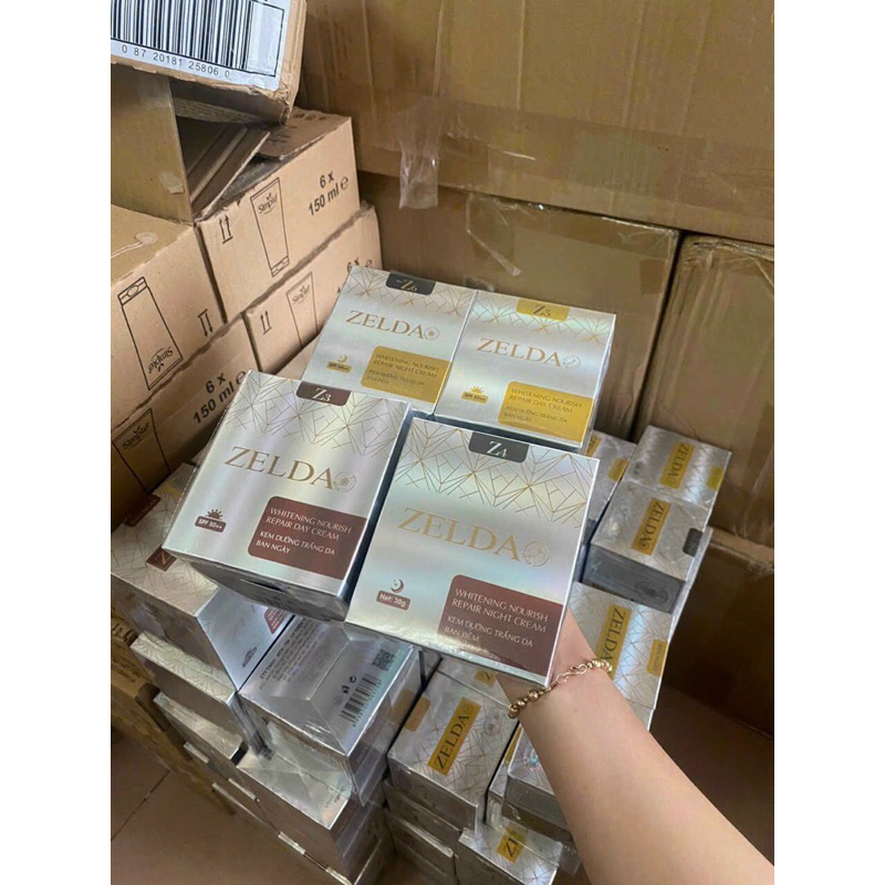 Cặp kem dưỡng trắng da, ngừa nám ZELDA chính hãng