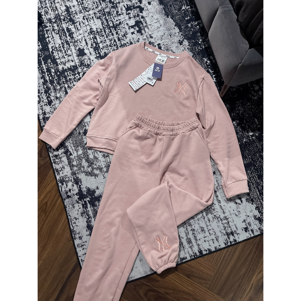 BỘ NỈ DƯ MLB NYI MÀU HỒNG