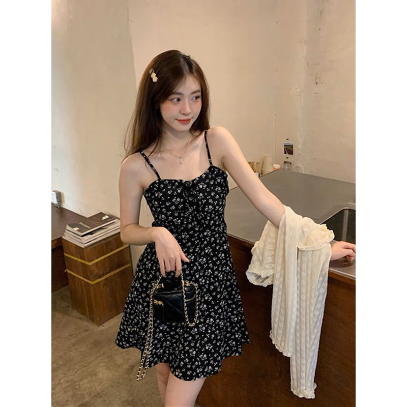 SET VÁY HOA NHÍ 2S MIX CADIGAN REN BÈO”CALA” TIỂU THƯ