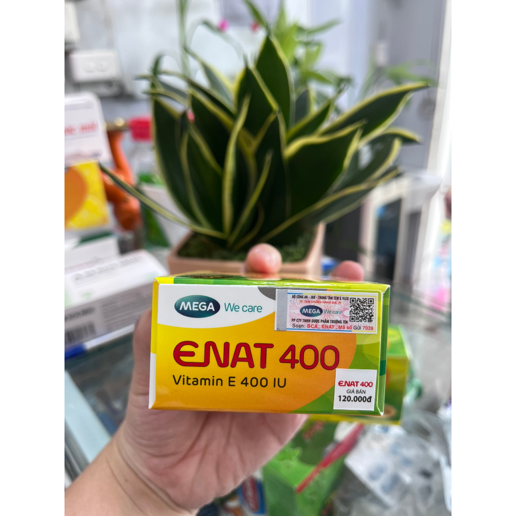 ENAT 400 (vitamin E 400 IU) - Viên hỗ trợ đẹp da - Hộp 30