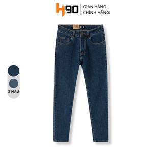 Quần Bò Nam H90 Ống Côn Vừa Basic, Chất Bò Co Giãn Tốt, Phom Ôm Slimfit Không Bai Không Xù HTRJ012