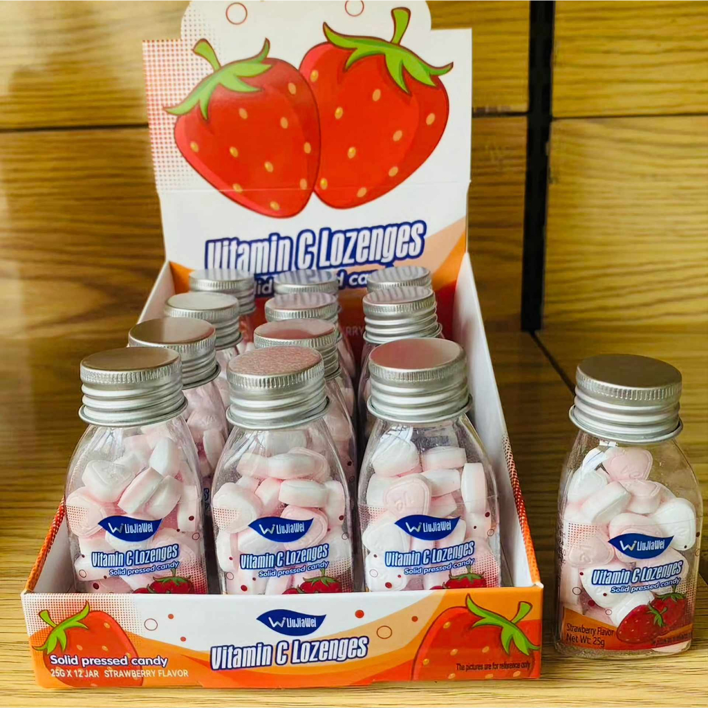 XẢ KHO _Kẹo Ngậm Thơm Mát   Hũ 25g Vị Trái Cây Các Loại