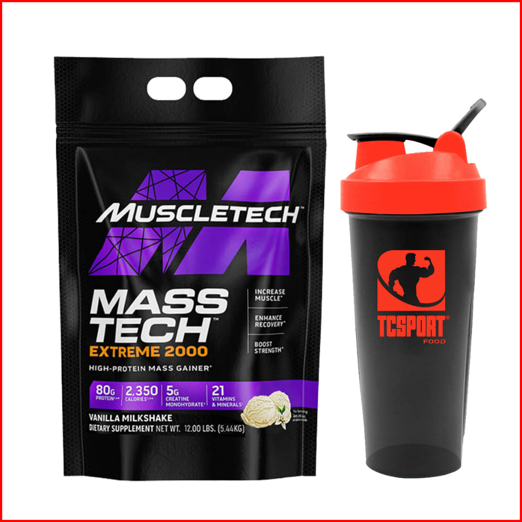 Mass Tech Extreme 2000- Dành cho người gầy Tăng Cân Săn Chắc Body có bcaa, eaa, tăng cơ hiệu quả