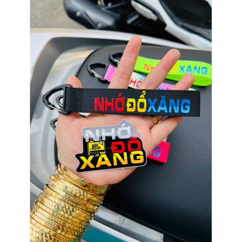 MÓC KHOÁ IN NHIỆT NHỚ ĐỔ X.ĂNG CUTE HOT HIT kèm decal
