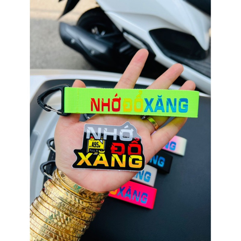 MÓC KHOÁ IN NHIỆT NHỚ ĐỔ X.ĂNG CUTE HOT HIT kèm decal