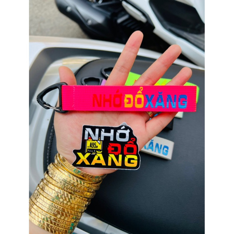 MÓC KHOÁ IN NHIỆT NHỚ ĐỔ X.ĂNG CUTE HOT HIT kèm decal