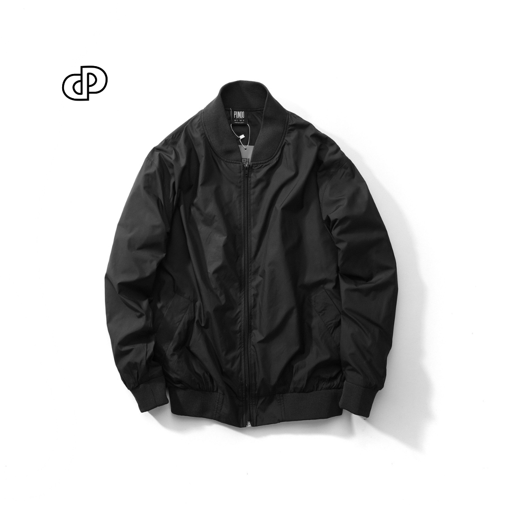 Áo khoác nam bomber PUNDOHOMME chất dù trượt nước nhẹ màu dễ phối PUNDO AKPD37