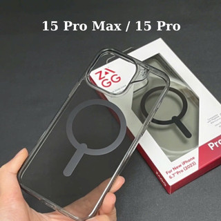 Ốp Zagg đen mờ chống sốc , kháng khuẩn , hỗ trợ sạc không dây cho IPhone 15 Pro Max , 15 Pro tiêu chuẩn quân đội Mỹ
