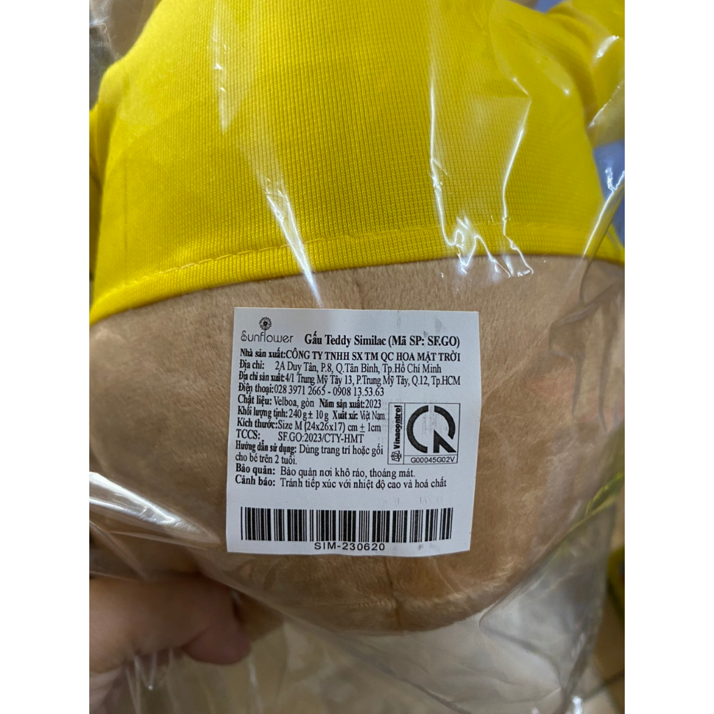 GẤU TEDDY SIMILAC MỚI QUÀ TẶNG SƯA SIMILAC 4