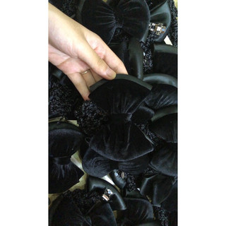 BÚI TÓC KẸP NHUNG SANG CHẢNH