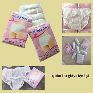 5 chiếc Quần lót giấy happy days hàng cao cấp