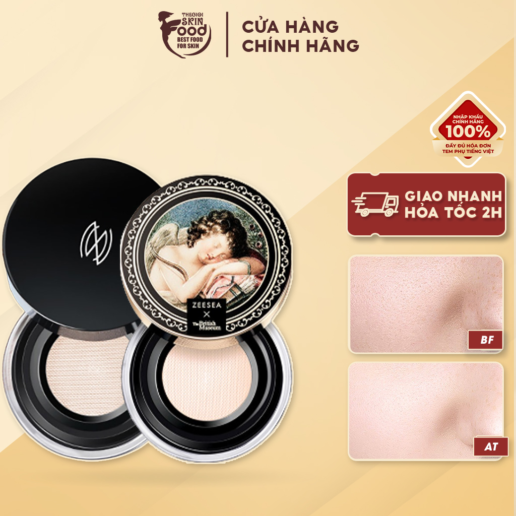 [NHẬP KHẨU] Phấn Phủ Kiềm Dầu, Ngăn Thấm Mồ Hôi ZEESEA  Air Loose Powder 4g