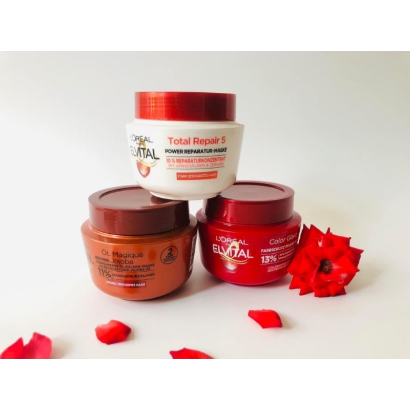 Hàng Đức Kem ủ tóc Loreal Elvital mẫu mới