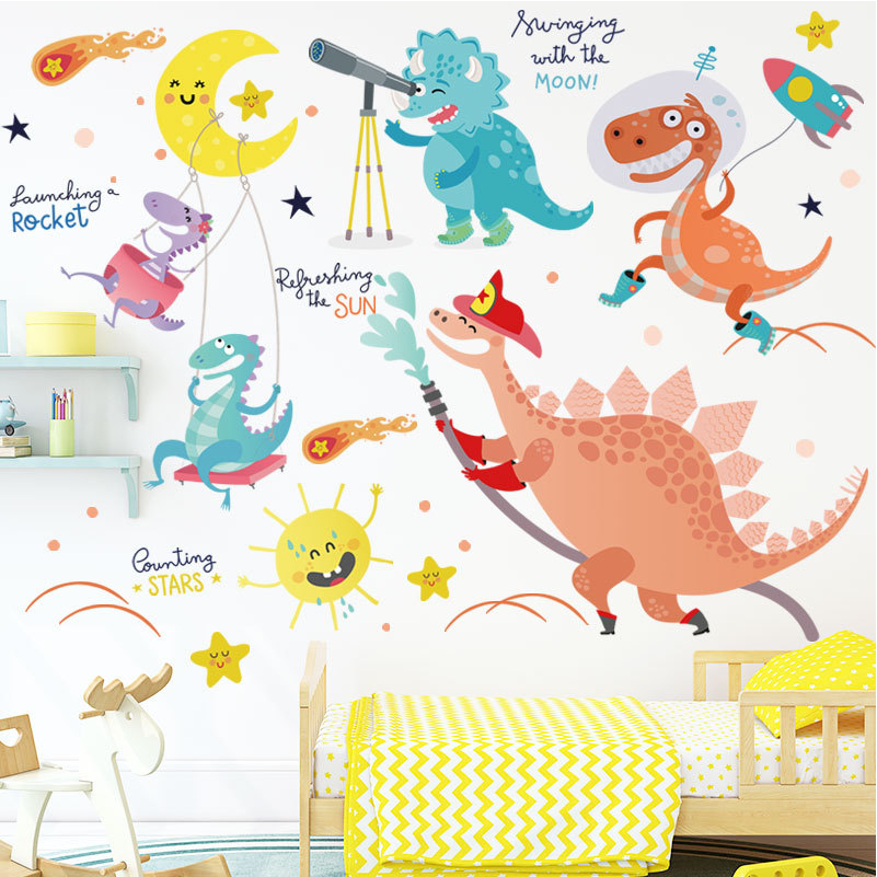 Decal dán tường khủng long khám phá