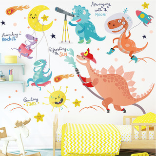 Decal dán tường khủng long khám phá