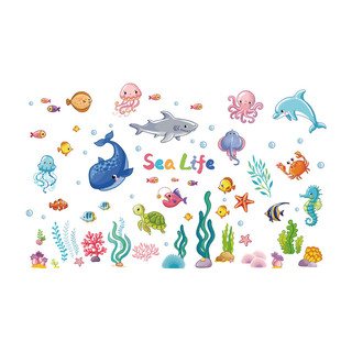 Decal dán tường cá đại dương 02