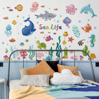 Decal dán tường cá đại dương 02