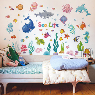 Decal dán tường cá đại dương 02