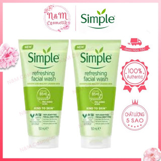 Sữa rửa mặt Simple 150ml Mẫu mới