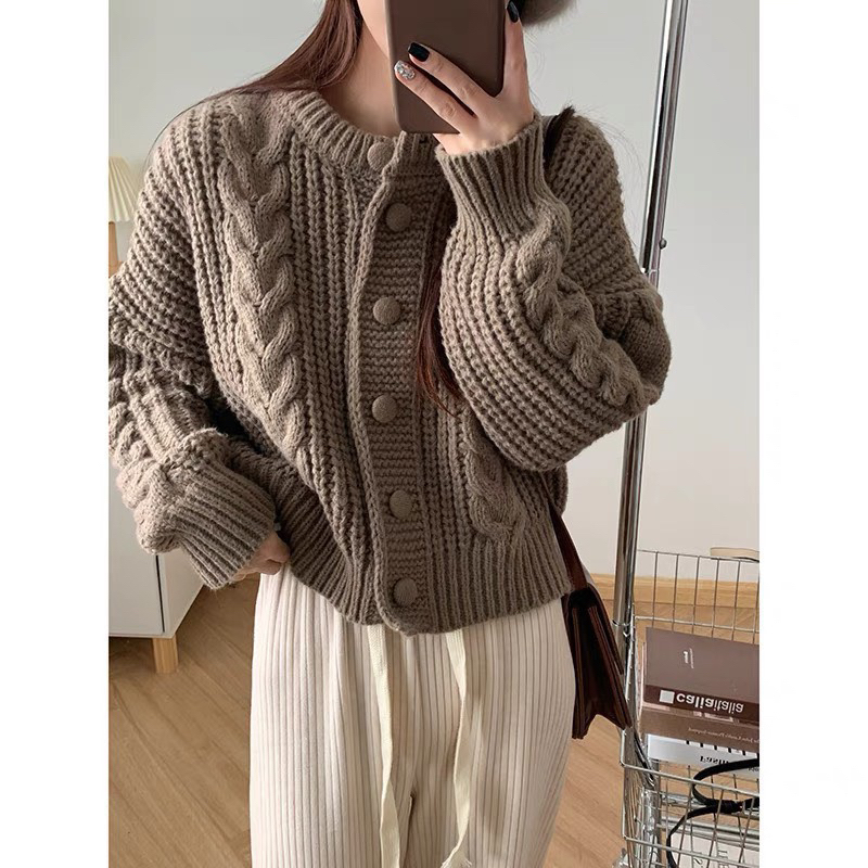 Khoác Len Dày Dặn VinTage Nữ