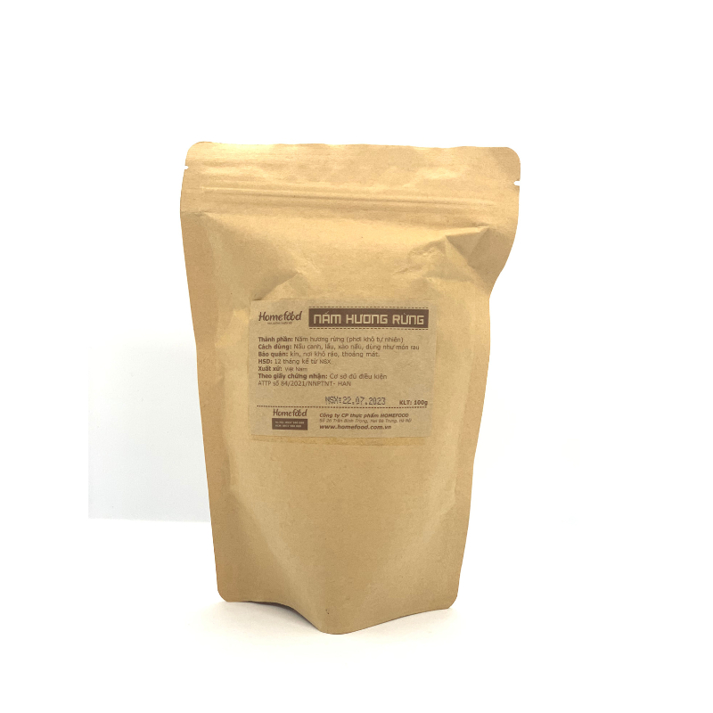 Nấm hương khô Homefood - 100g thơm, ngon tự nhiên