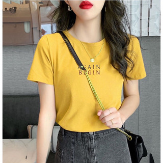 Áo thun thái cotton 100% form vừa in chữ