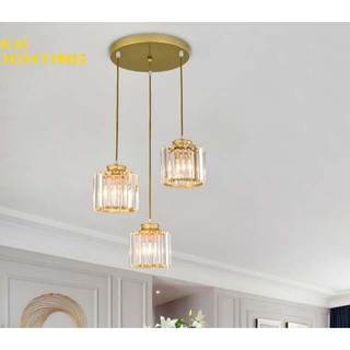Đèn thả bộ 3 trang trí bàn ăn, quầy bar  (Tặng kèm bóng LED )