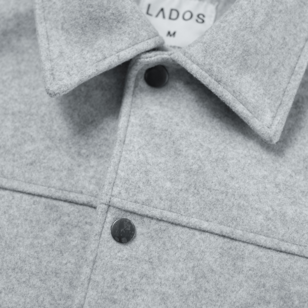 Áo khoác dạ nam phong cách Hàn Quốc 2 lớp lót dù có nút bấm LADOS-2092 có túi trong, ấm áp, sang trọng