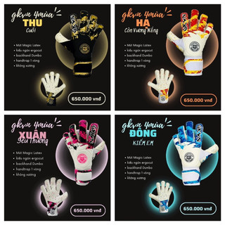 Găng tay thủ môn gkvn 4 mùa xuân,hạ,thu,đông