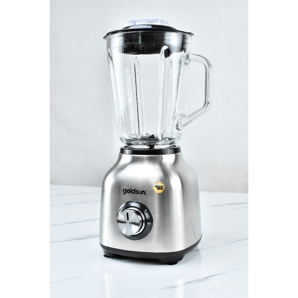 Máy xay sinh tố Goldsun GBL4140 công suất 500W 2 cối xay thủy tinh cao cấp lưỡi dao 6 cánh inox không gỉ, bảo hành 12T