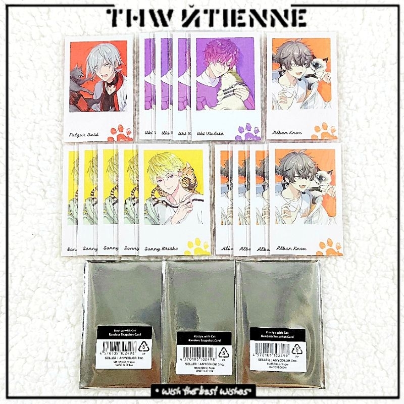 Thẻ snapshot NIJISANJI EN ' NOCTYX with Cat ' chính hãng