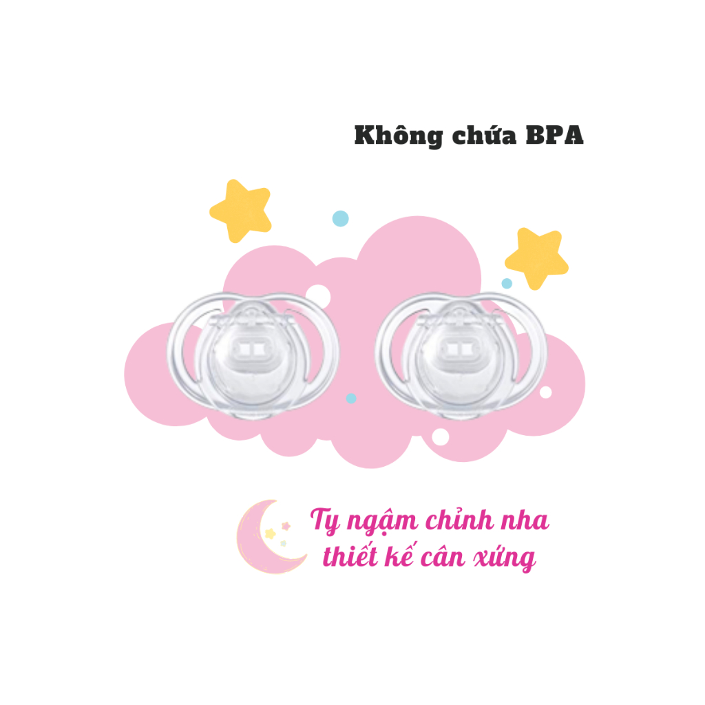 Ty Ngậm Newborn Tommee Tippee Cho Bé Từ 0-2 Tháng (Tách Lẻ, Không Hộp)