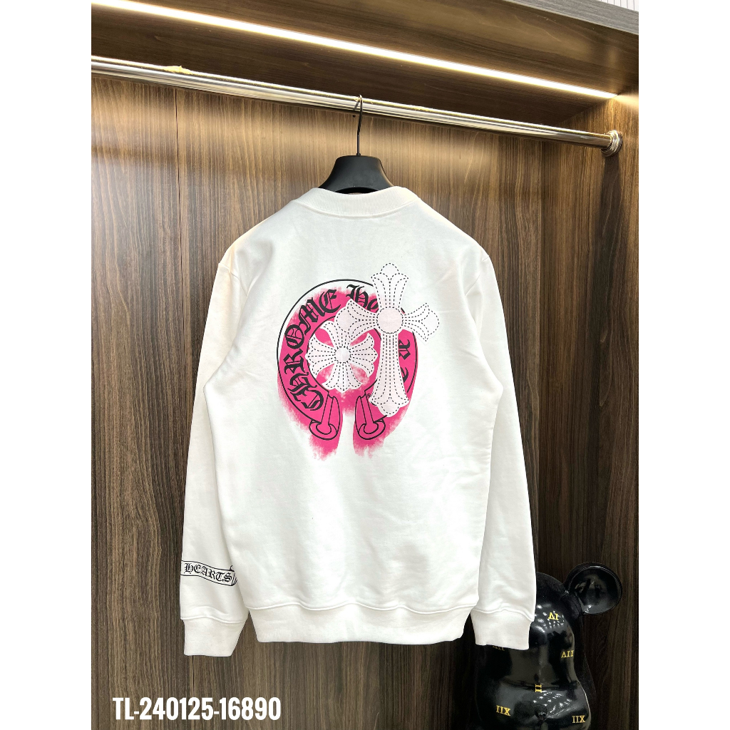 🔥Hot🔥Áo nỉ Chrome Hearts in hình lưng thiết kế hot trend Nam nữ Thu Đông 2023