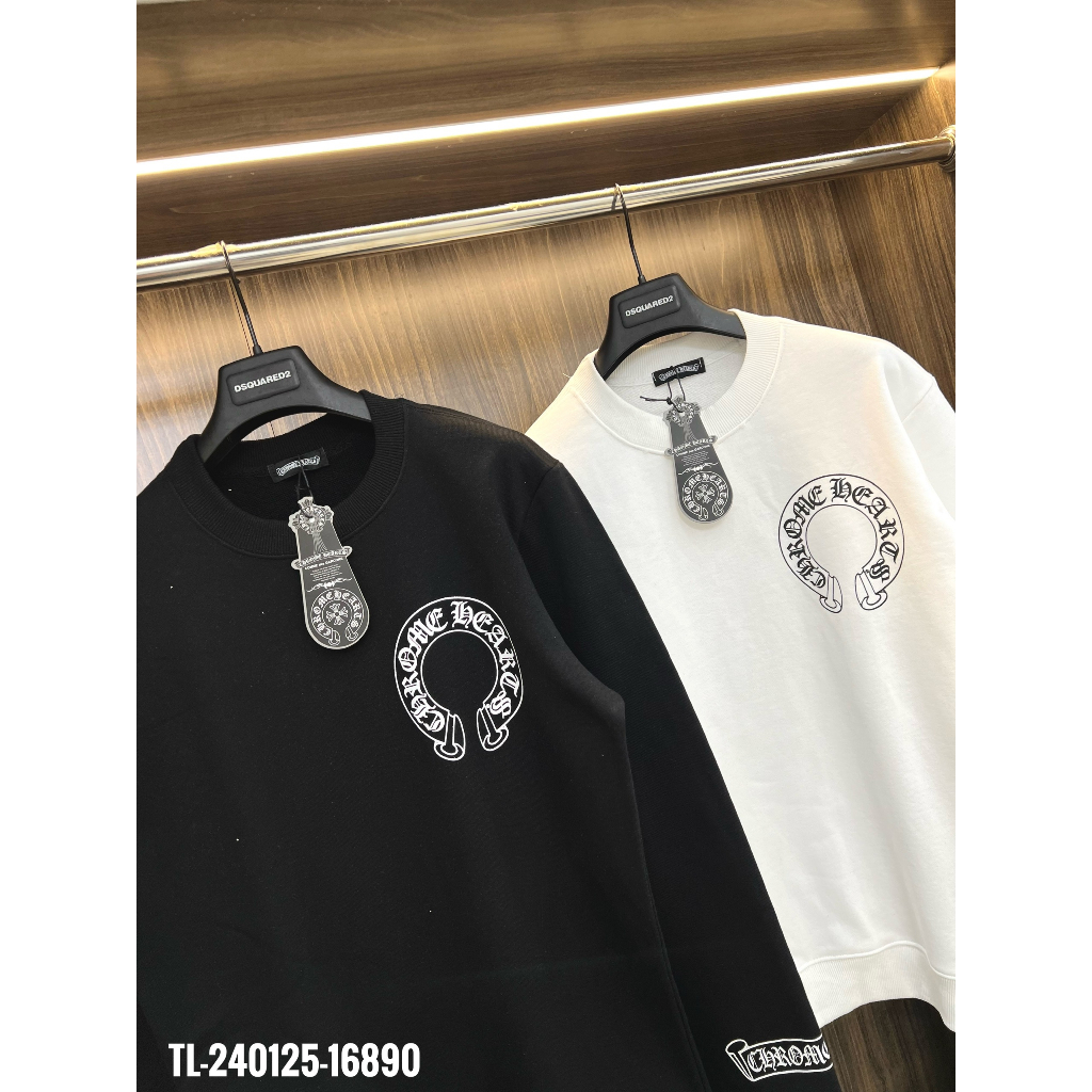 🔥Hot🔥Áo nỉ Chrome Hearts in hình lưng thiết kế hot trend Nam nữ Thu Đông 2023