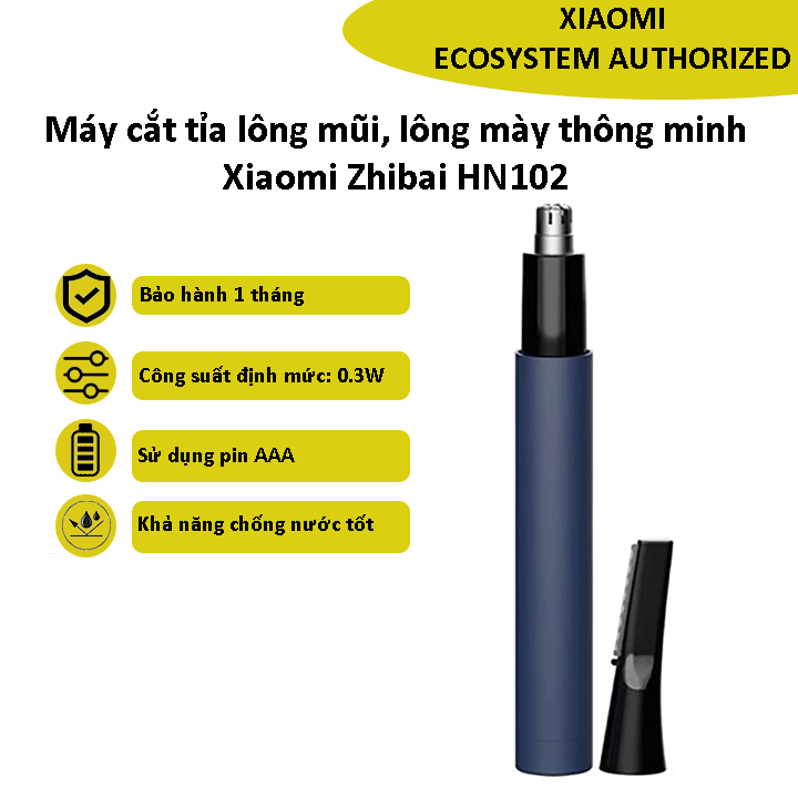 Máy cắt tỉa lông mũi, lông mày thông minh Xiaomi Zhibai HN102 - Bảo hành 1 tháng- Shop MI Ecosystem Authorized