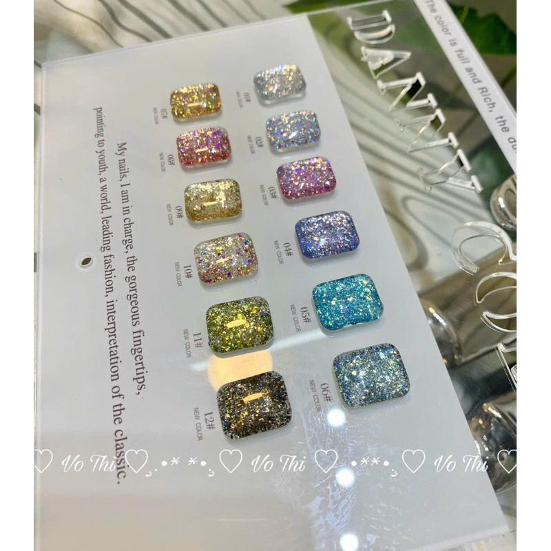 Sơn nhũ danny coll 12 chai xịn loại 1/ Sơn nhũ 12 chai chính hãng danny coll/ sơn nhũ 12 chai siêu sáng