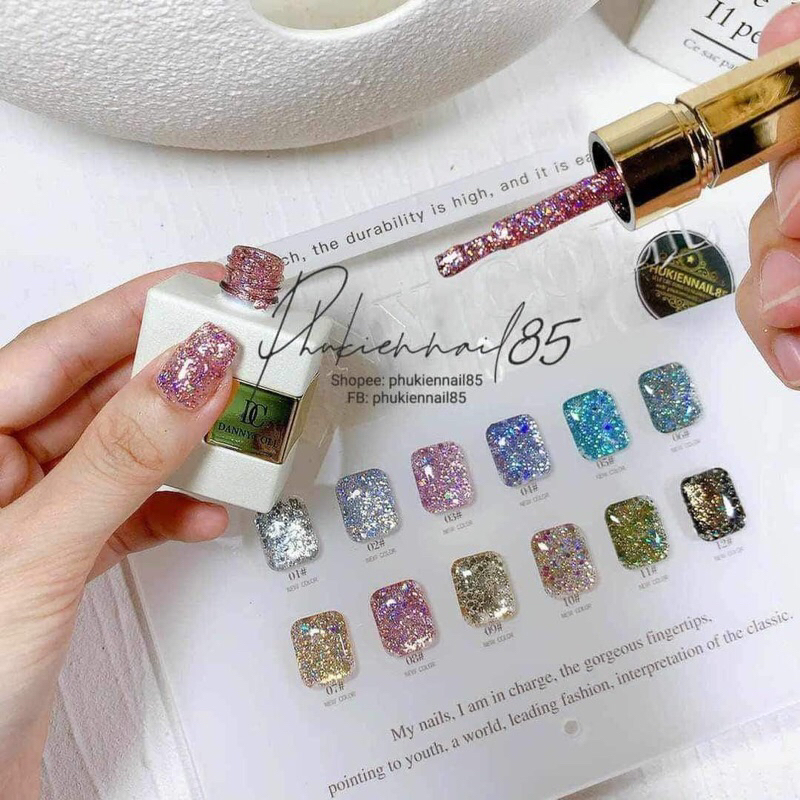 Sơn nhũ danny coll 12 chai xịn loại 1/ Sơn nhũ 12 chai chính hãng danny coll/ sơn nhũ 12 chai siêu sáng