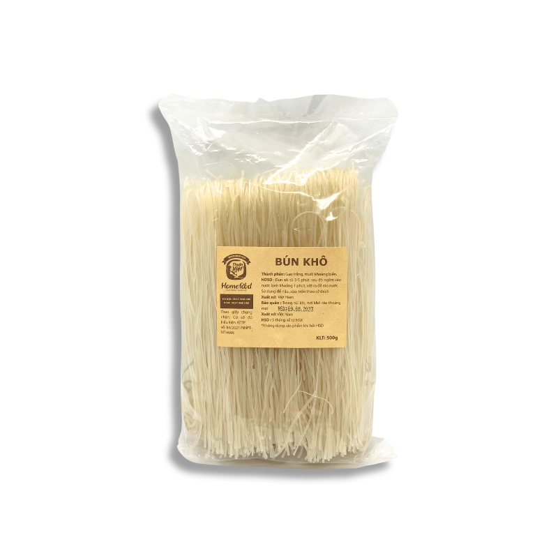 Bún khô Homefood - 500g không hàn the, đảm bảo an toàn