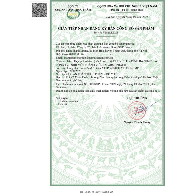 HOẠT HUYẾT Ti- ĐÌNH BA NHẤT -Dứt điểm rối loạn tiền đình, tăng tuần hoàn máu não, giảm đau đầu, Phòng say tàu xe