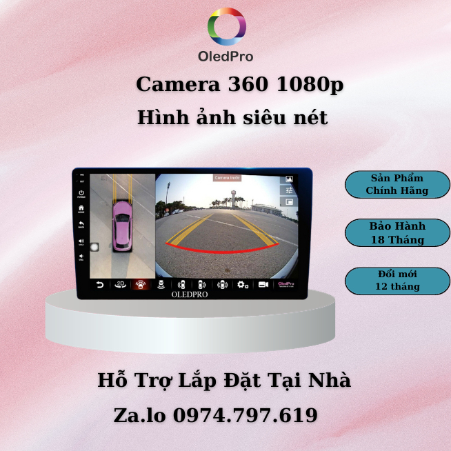 Màn hình android cho ô tô OLEDPRO 2K Ram 4GB Rom 32gb 8 Core, độ phân giải 2000 x 1200. Bảo hành 2 năm