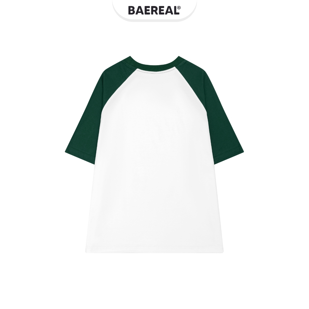 Áo thun phối tay unisex form oversize cotton 250gsm BAEREAL co giãn thoáng mát ATBR024