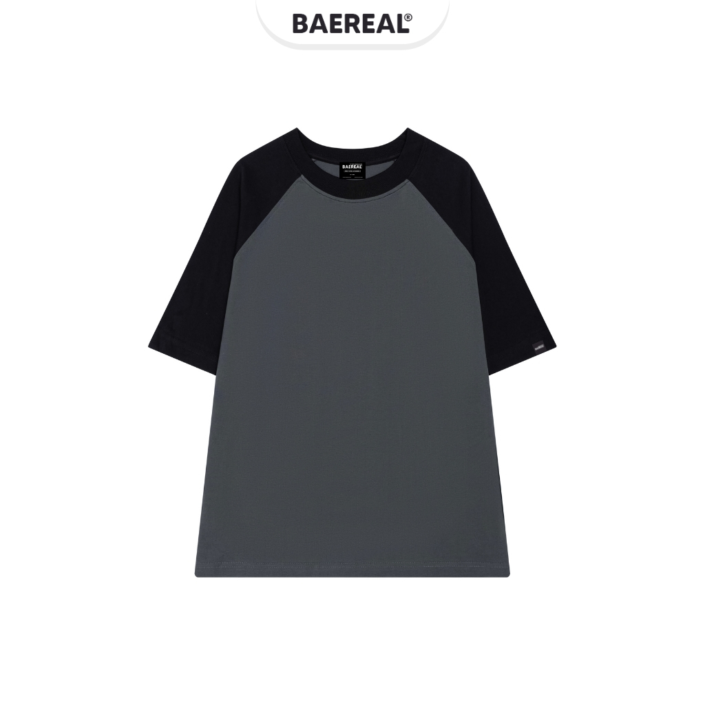 Áo thun phối tay unisex form oversize cotton 250gsm BAEREAL co giãn thoáng mát ATBR024