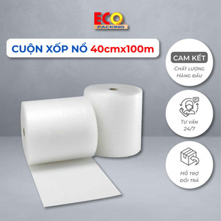 Bọc Chống Sốc Đóng Hàng, Cuộn Xốp Nổ, Xốp Khí Chống Xước Bảo Vệ Hàng Hóa 0,4x100m - Tổng Kho Băng Dính