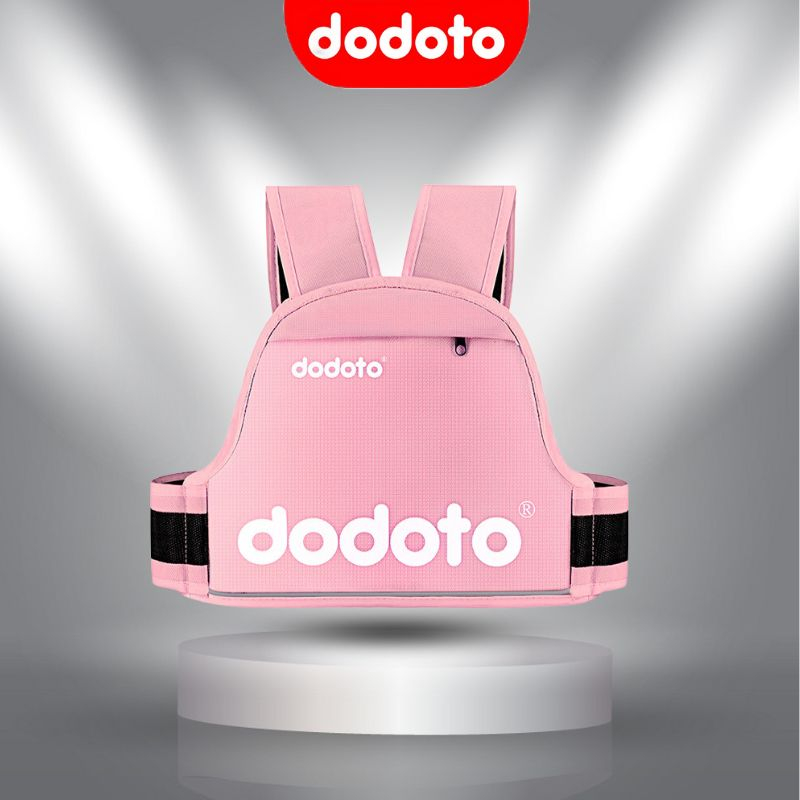 Đai đi xe máy cho bé 1-10 tuổi dodoto, đeo vai, thắt lưng, đai giữ bé ngồi xe máy màu xanh dodoto
