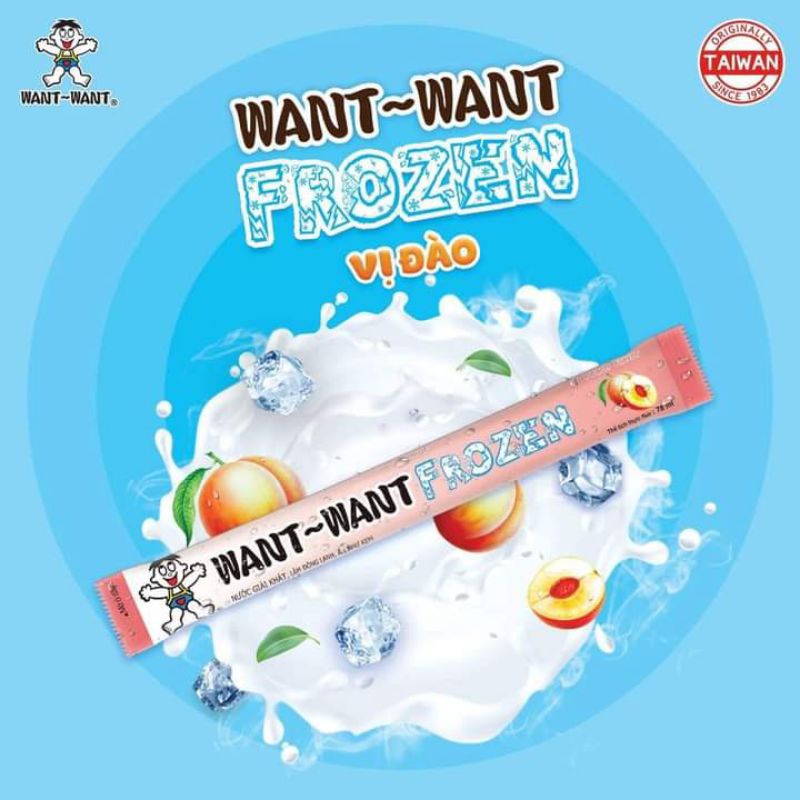1 cây kem đá  want want tuổi thơ Hsd t11/2024