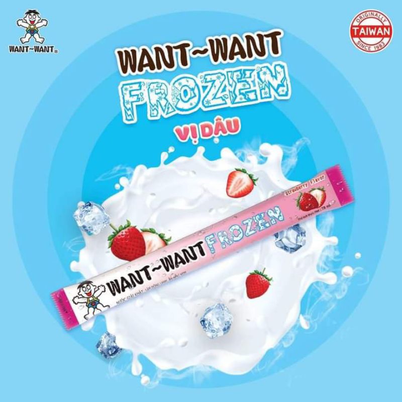 1 cây kem đá  want want tuổi thơ Hsd t11/2024