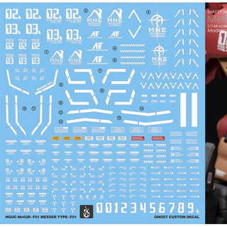 Decal nước cho mô hình HGUC Messer Type 01 / 02 / Command Type