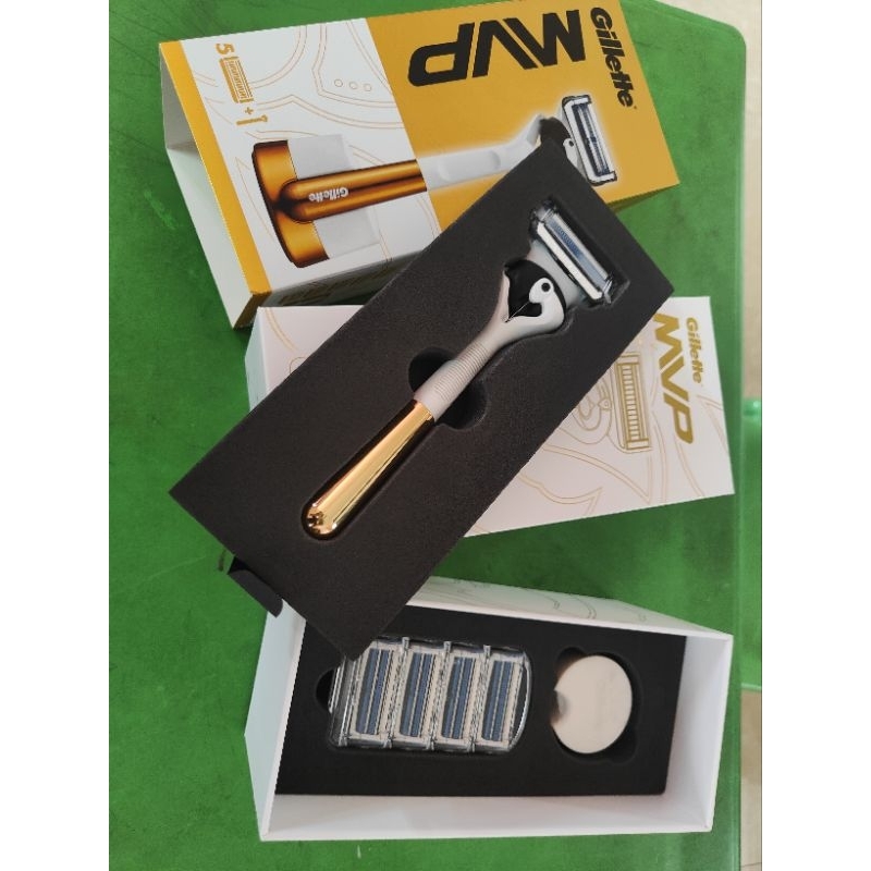 🇻🇳Dao cạo râu cao cấp Gillette MVP 5 đầu cắt +1 tay cầm