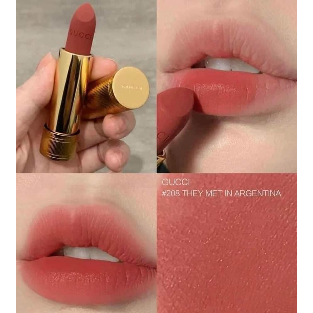 Son Gucci 208 Rouge A Levres Mat They Met in Argentina
