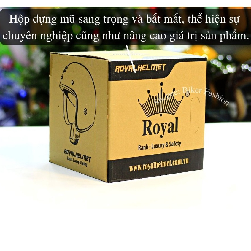 NÓN BẢO HIỂM 3/4 ROYAL M20C